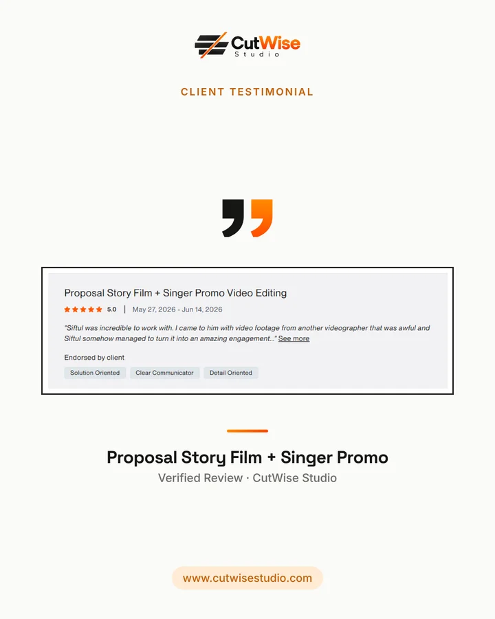 Proposal story film and singer promo review